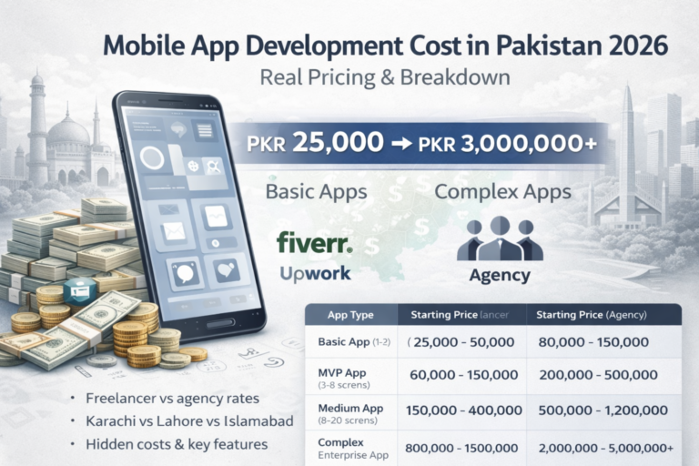 Mobile App Development Cost in Pakistan 2026 – Real Pricing & Full ...