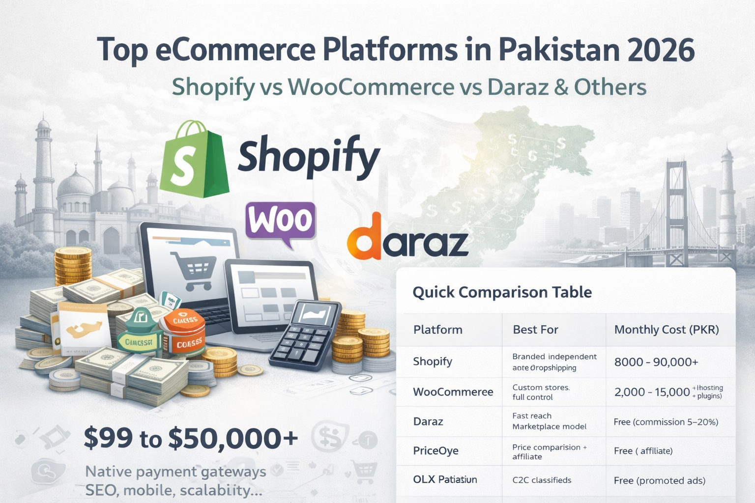 Top Ecommerce Platforms in Pakistan 2026 - progriso