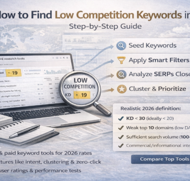 How to Find Low Competition Keywords 2026 Step-by-Step Guide - progriso